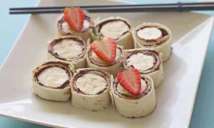 banana nutella rolls,After school snacks for kids