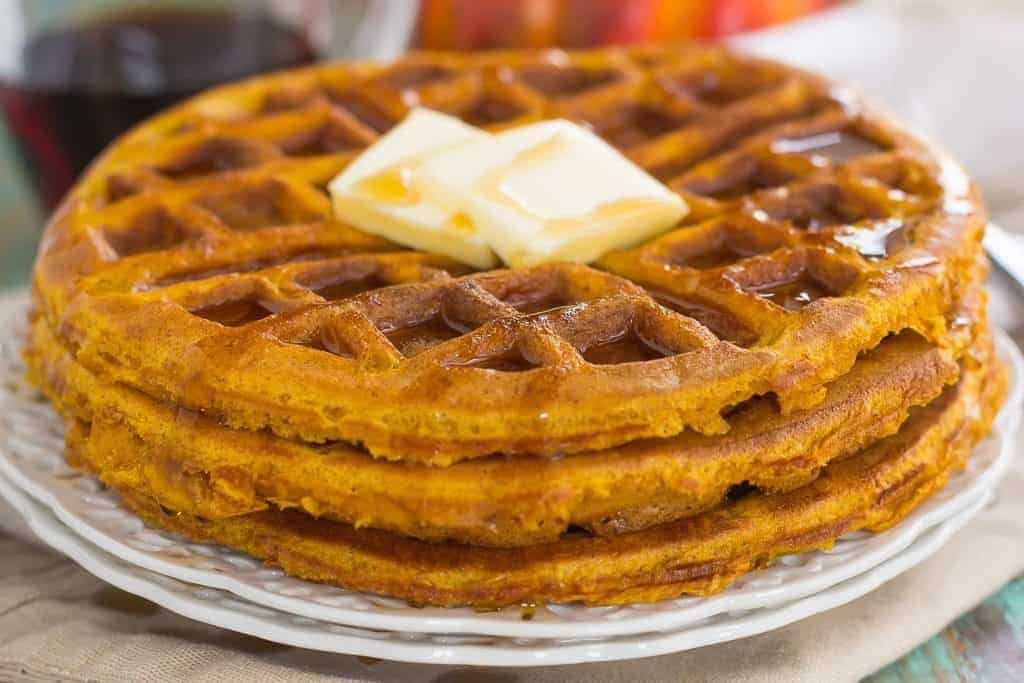 pumpkin spice waffles