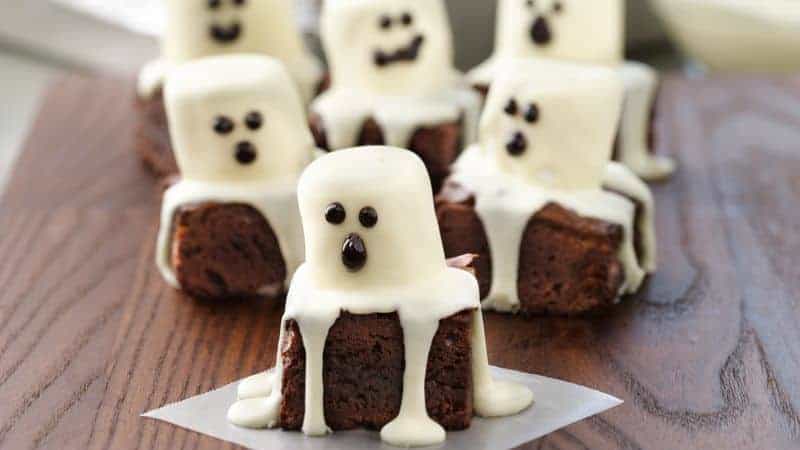 Halloween Ghost Brownies