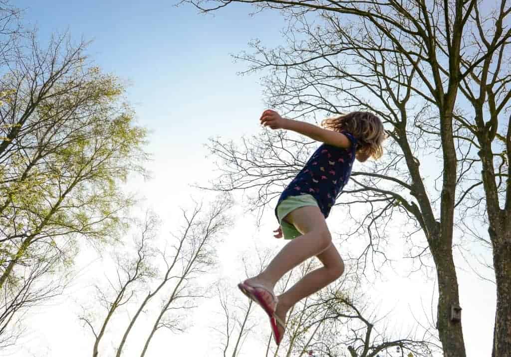 girl jumping