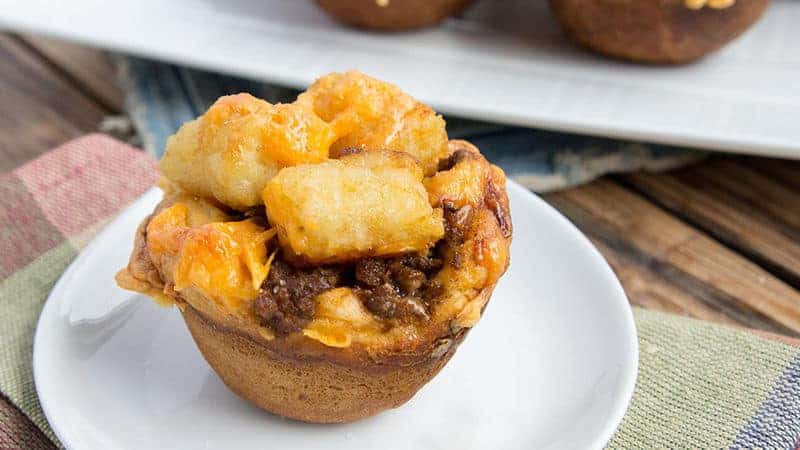 muffin tin tater tot cheeseburger