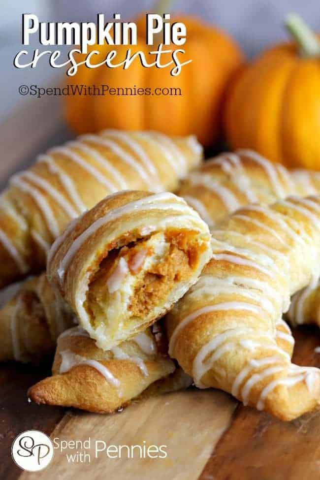pumpkin pie crescents