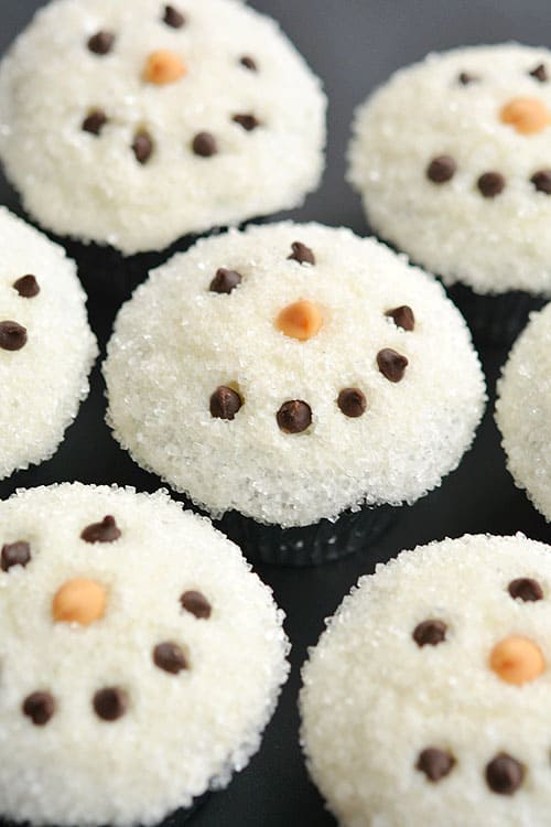 Snowmen Cupcakes