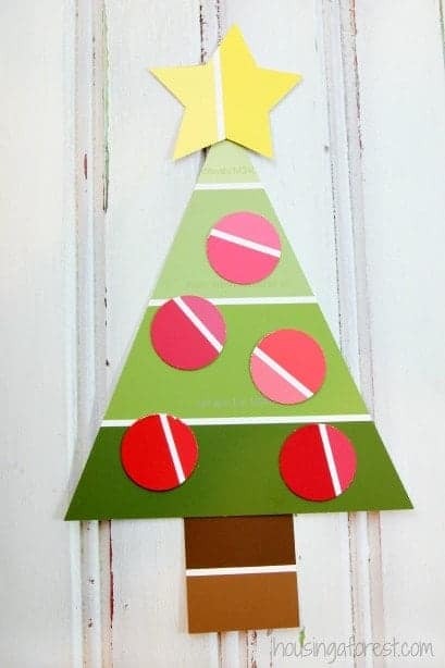 paint chip Christmas tree