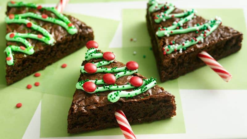 Christmas Tree Brownies