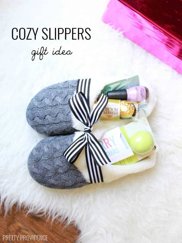 Slippers gift, teacher gift, diy Christmas gifts