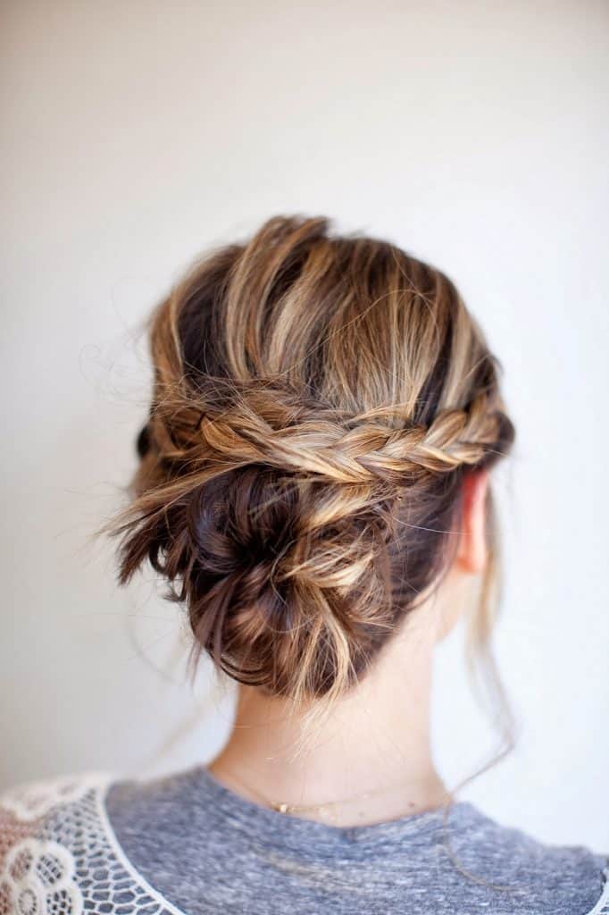 medium length hair updos