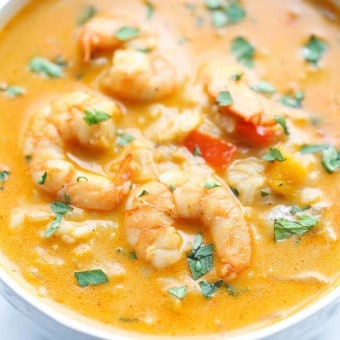 easy Thai shrimp soup