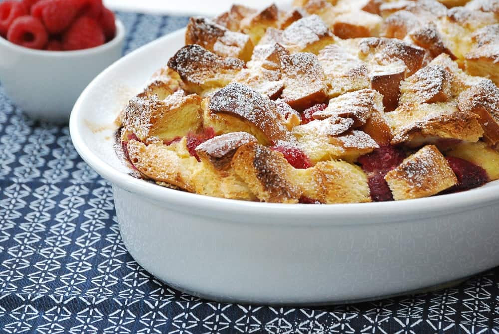 baked raspberry French toast