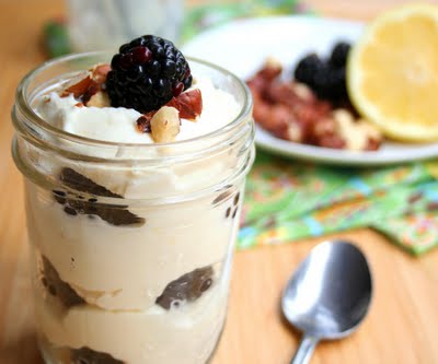 blackberry lemon ricotta parfait