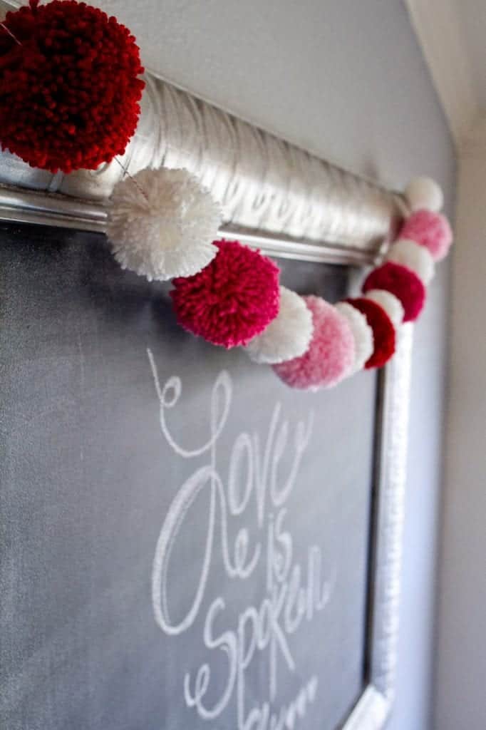 Valentines day garland