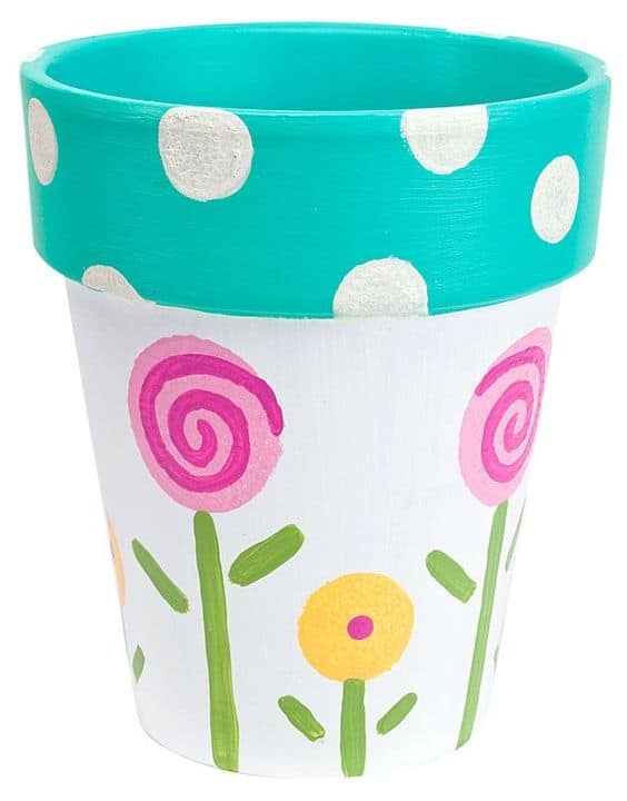 Painting Flower Pots for Kids or Adults - DIY Candy