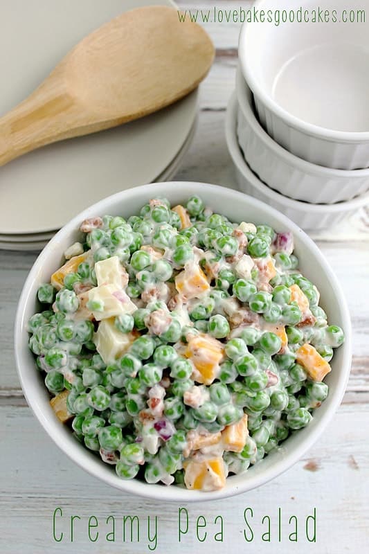 creamy pea salad