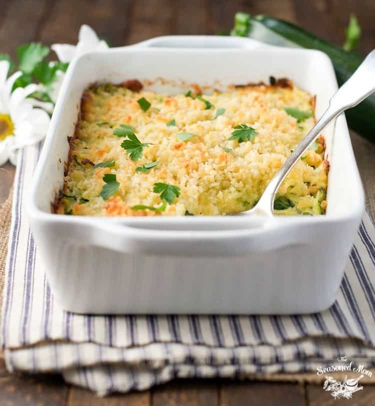 Garlic-Parmesan-Zucchini-Casserole