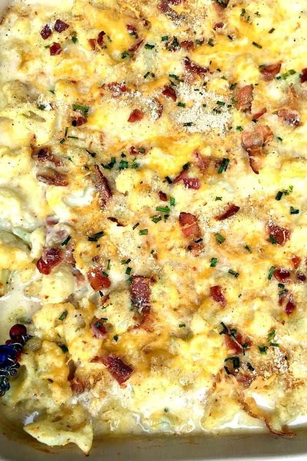 cauliflower bacon gratin