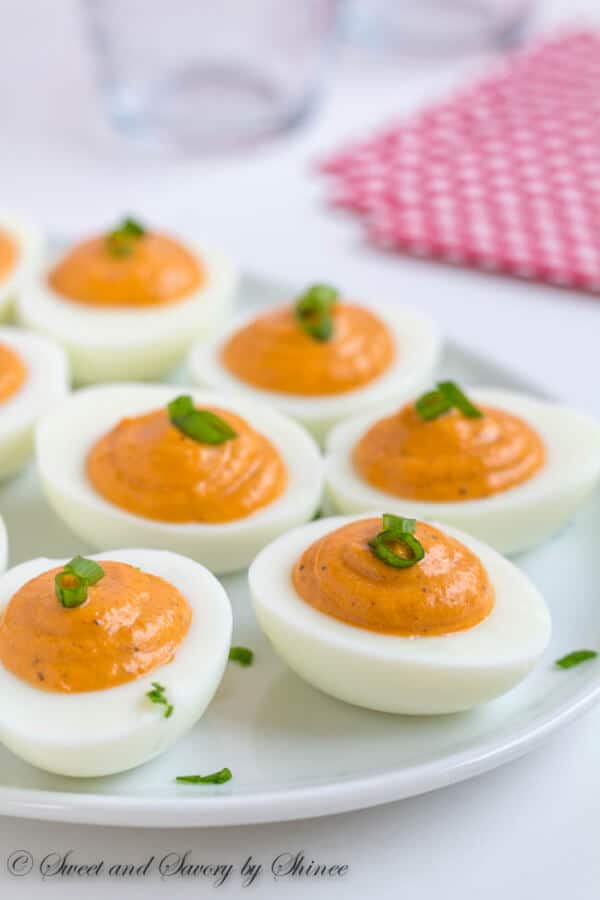 Roasted-Red-Pepper-Deviled-Eggs