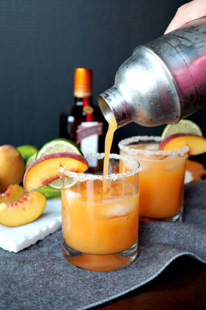 peach margaritas