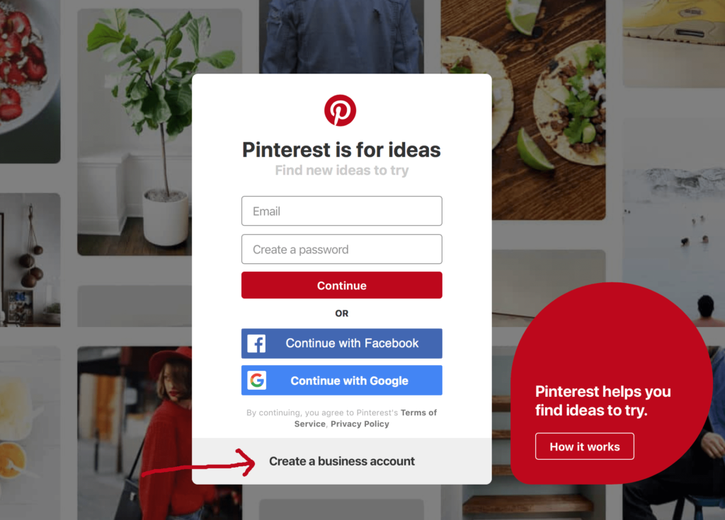 setting up pinterest for a blog