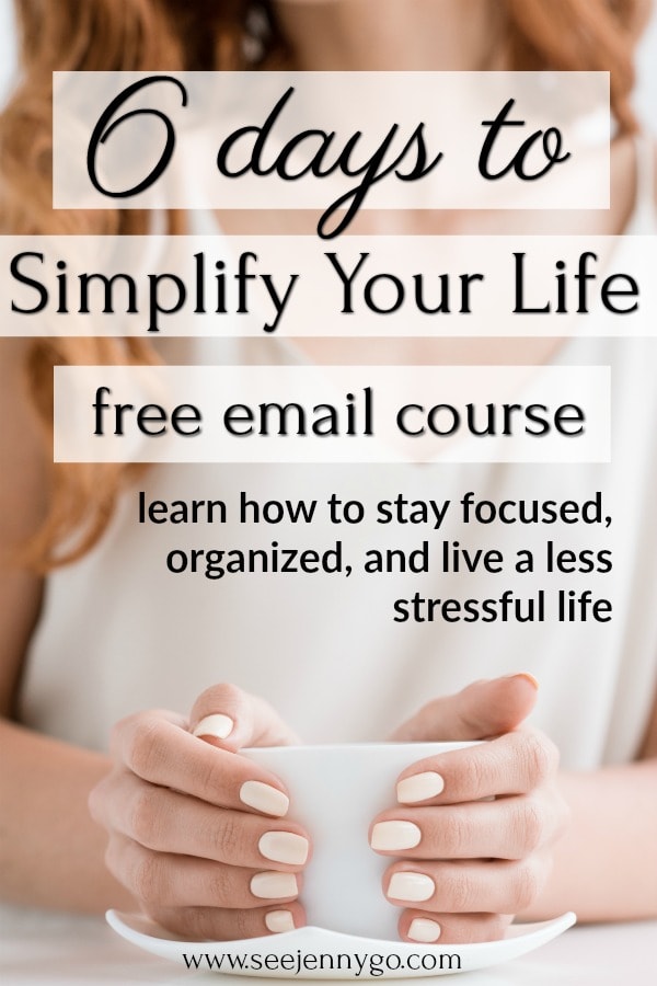 how to simplify your life