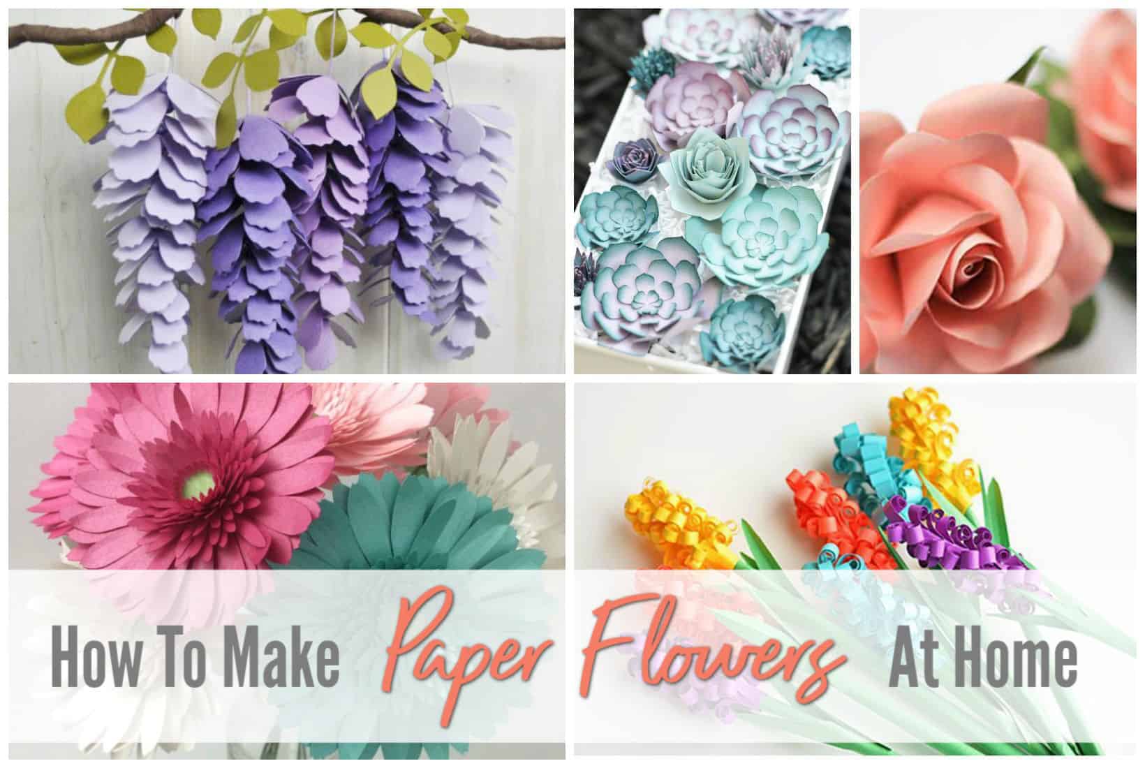 How to make rose paper bouquet, FREE template and full tutorial